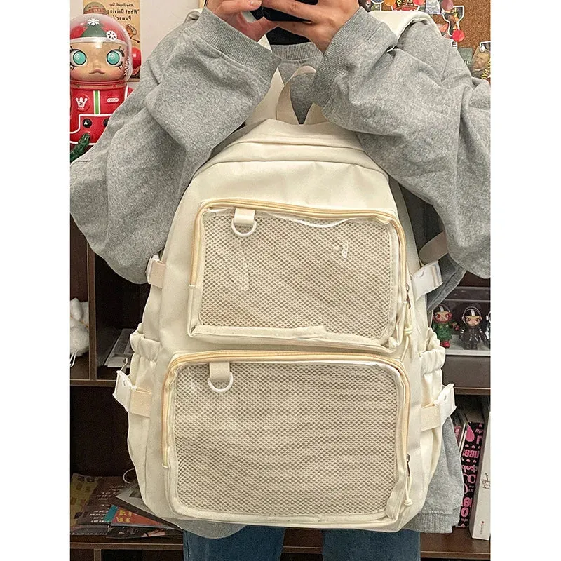 ✨ Adorable Japanese Itabag Backpack 🎒 | 2024 Transparent Design 🌈 | Perfect for School & College Students 🌟