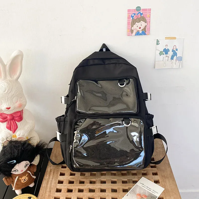 ✨ Adorable Japanese Itabag Backpack 🎒 | 2024 Transparent Design 🌈 | Perfect for School & College Students 🌟