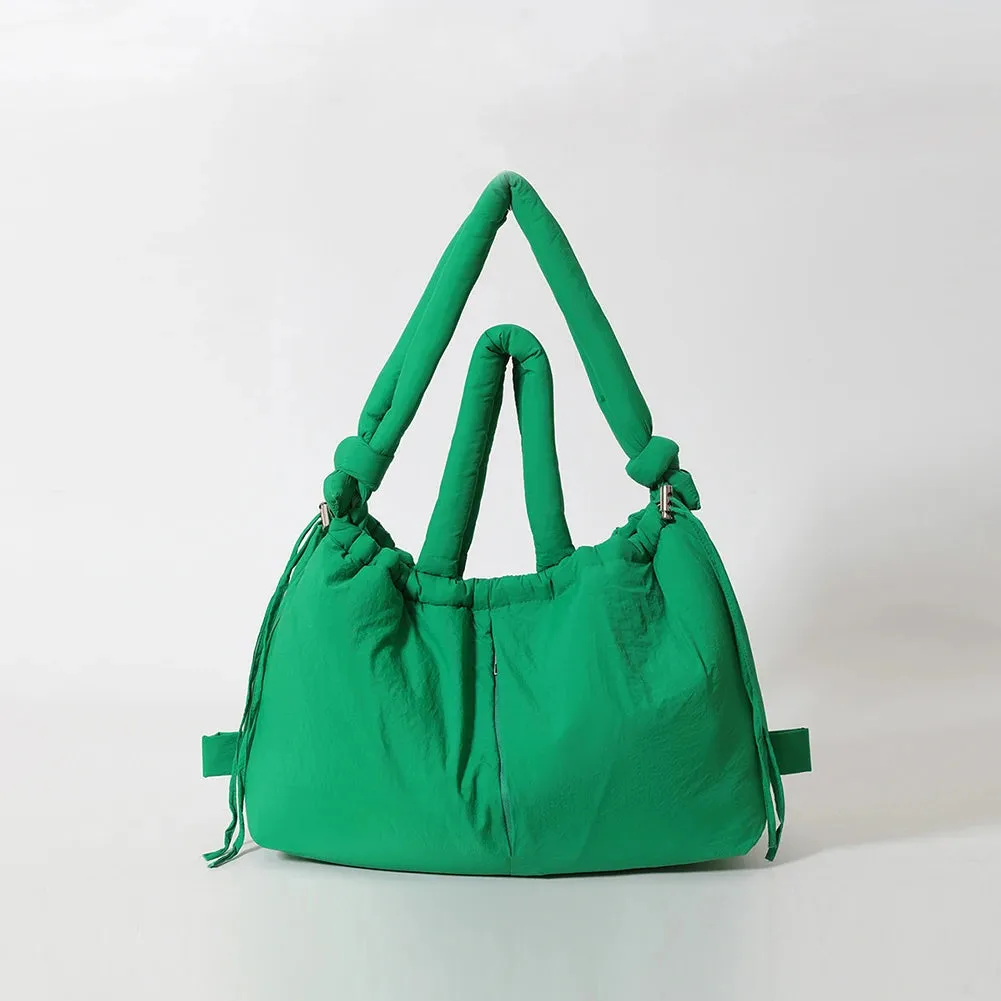 💖 Cozy Cuddly Puffer Tote Bag 🌈✨ Stylish Nylon Handbag with Adjustable Straps for Every Adventure! 👜🌟