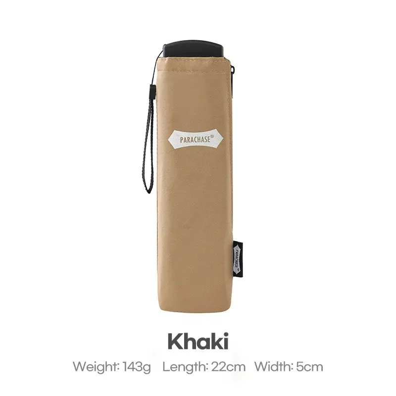 ☔ PARACHASE Ultra-Light 143g Flat Rain Umbrella – Compact, Windproof & Perfect for Travel! 🌦️✨