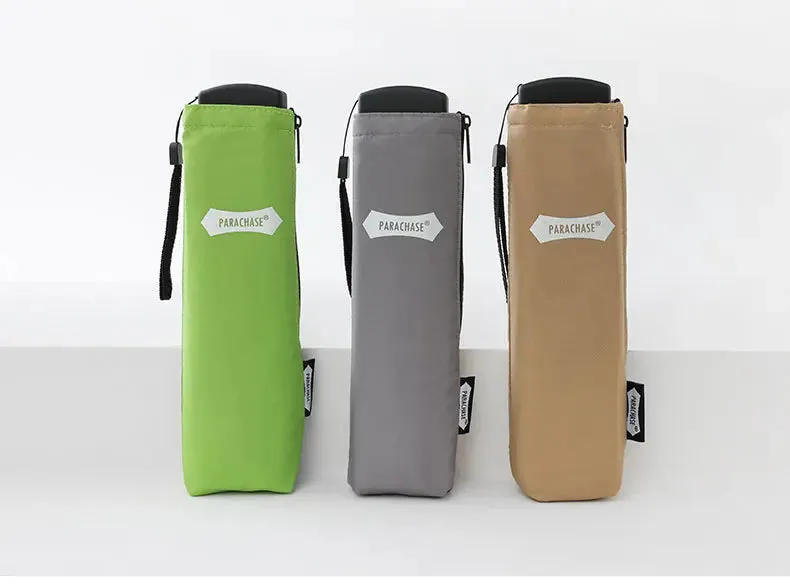 ☔ PARACHASE Ultra-Light 143g Flat Rain Umbrella – Compact, Windproof & Perfect for Travel! 🌦️✨