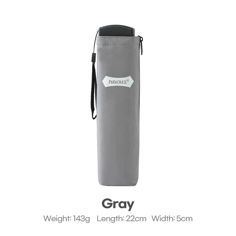 ☔ PARACHASE Ultra-Light 143g Flat Rain Umbrella – Compact, Windproof & Perfect for Travel! 🌦️✨