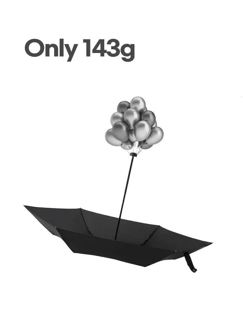 ☔ PARACHASE Ultra-Light 143g Flat Rain Umbrella – Compact, Windproof & Perfect for Travel! 🌦️✨