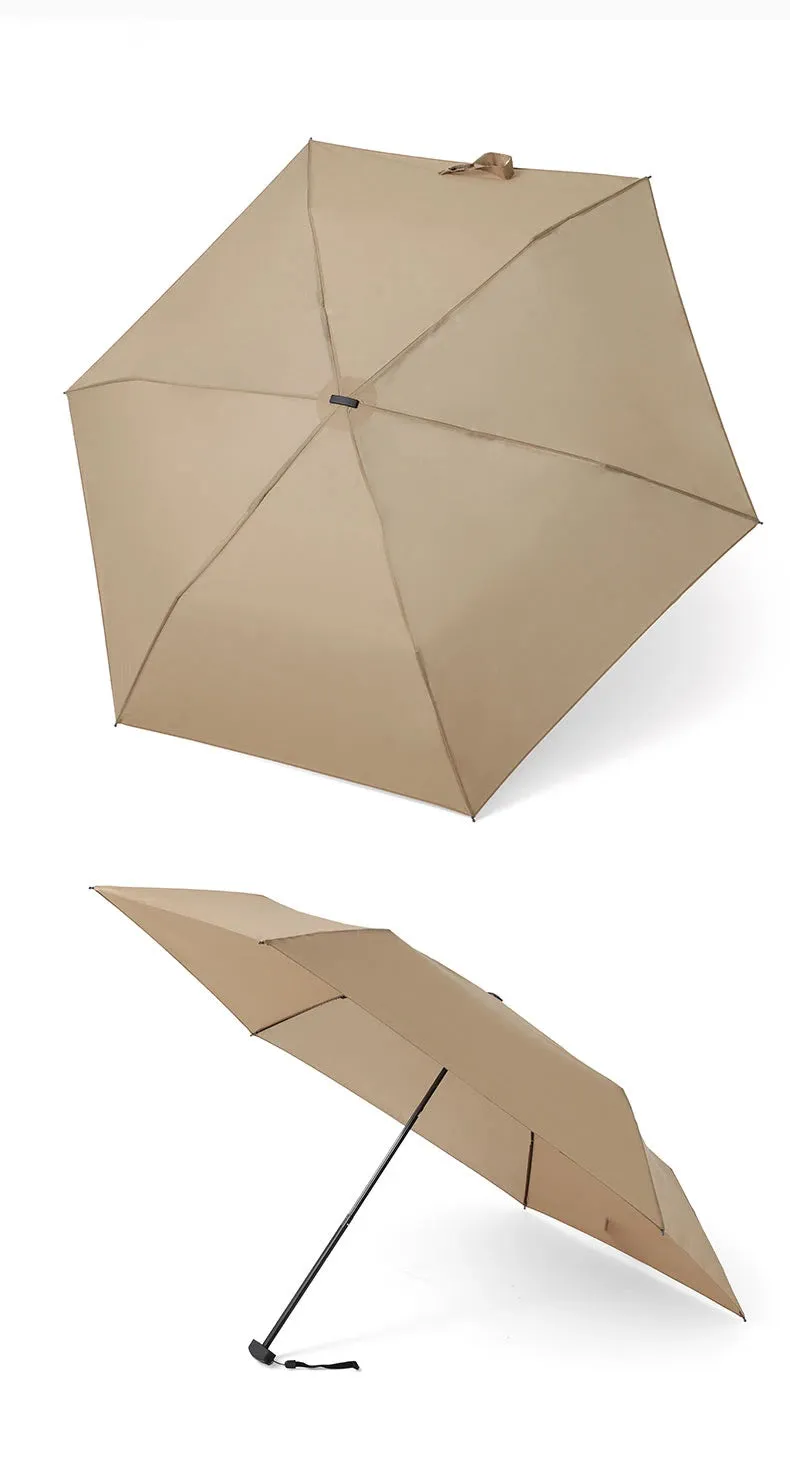 ☔ PARACHASE Ultra-Light 143g Flat Rain Umbrella – Compact, Windproof & Perfect for Travel! 🌦️✨