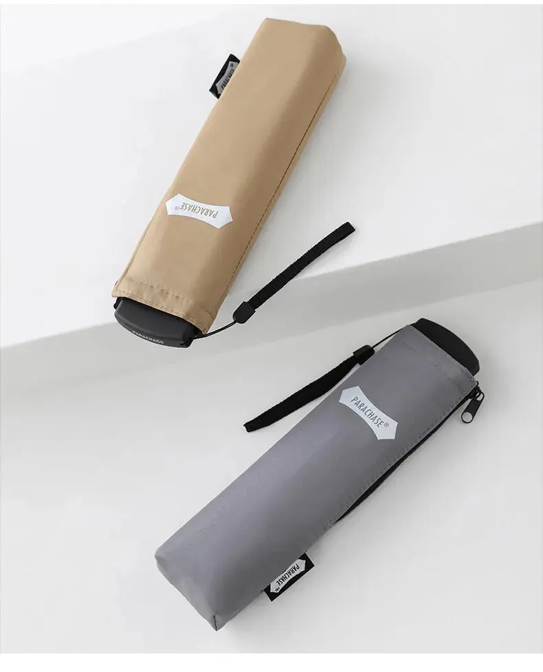 ☔ PARACHASE Ultra-Light 143g Flat Rain Umbrella – Compact, Windproof & Perfect for Travel! 🌦️✨