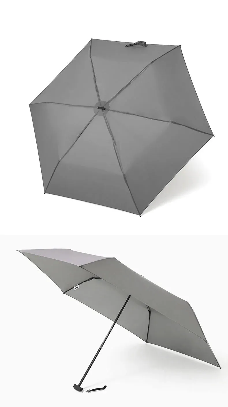 ☔ PARACHASE Ultra-Light 143g Flat Rain Umbrella – Compact, Windproof & Perfect for Travel! 🌦️✨