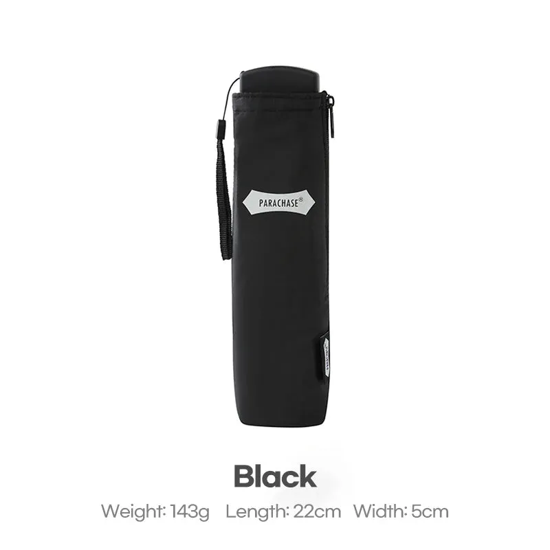 ☔ PARACHASE Ultra-Light 143g Flat Rain Umbrella – Compact, Windproof & Perfect for Travel! 🌦️✨