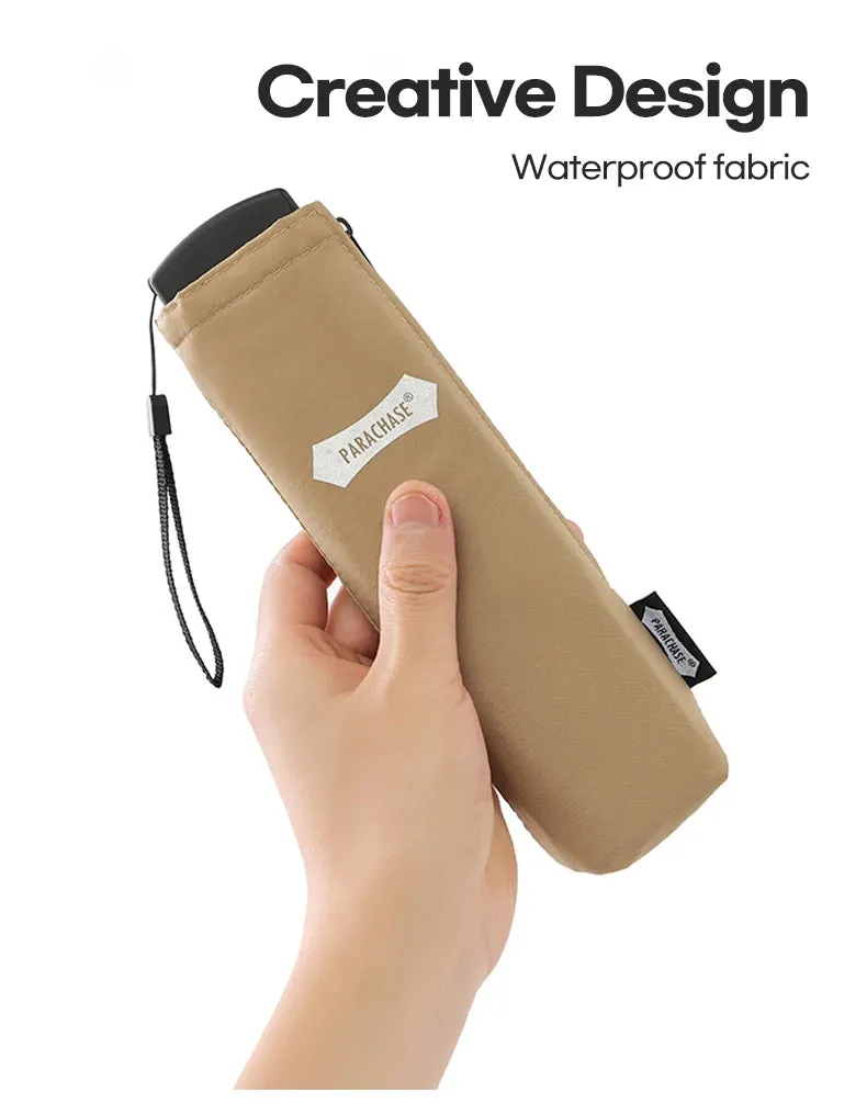 ☔ PARACHASE Ultra-Light 143g Flat Rain Umbrella – Compact, Windproof & Perfect for Travel! 🌦️✨