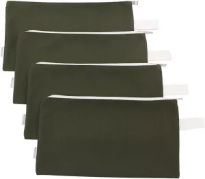 100% Cotton 16oz Heavy Duty Multi-purpose Canvas Zipper Tool Bag Organize Storage Pouch 4-pack
