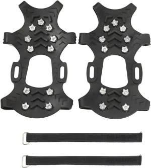 11-Tooth Winter Crampons for Boots, Metal Ice Grips for Hiking, Climbing, and Outdoor Activities, Anti-Slip Snow Gear