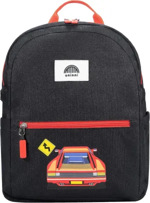 14" Kids Backpack for Girls and Boys Age 5-8 Years Old with Padded, and Adjustable Shoulder Straps - Race Car (Black/Red)