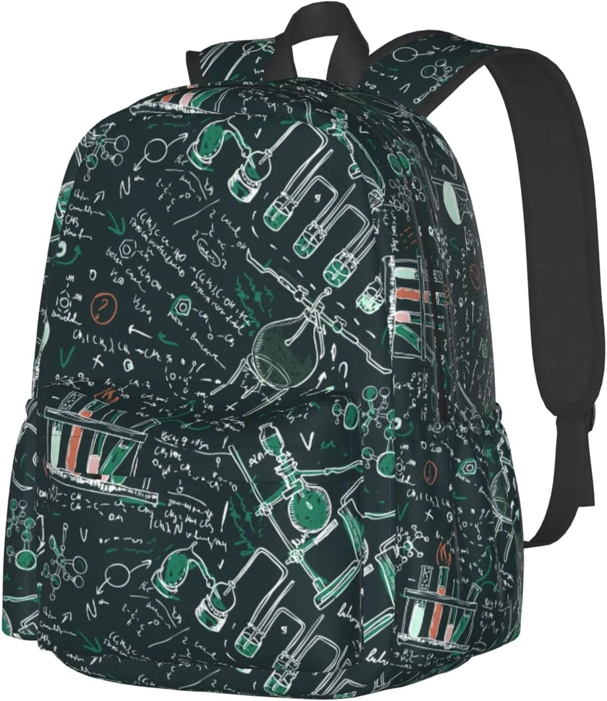 17 inch Backpack Old Chemistry Laboratory Laptop Backpack School Bookbag Shoulder Bag Casual Daypack