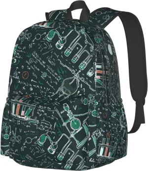 17 inch Backpack Old Chemistry Laboratory Laptop Backpack School Bookbag Shoulder Bag Casual Daypack