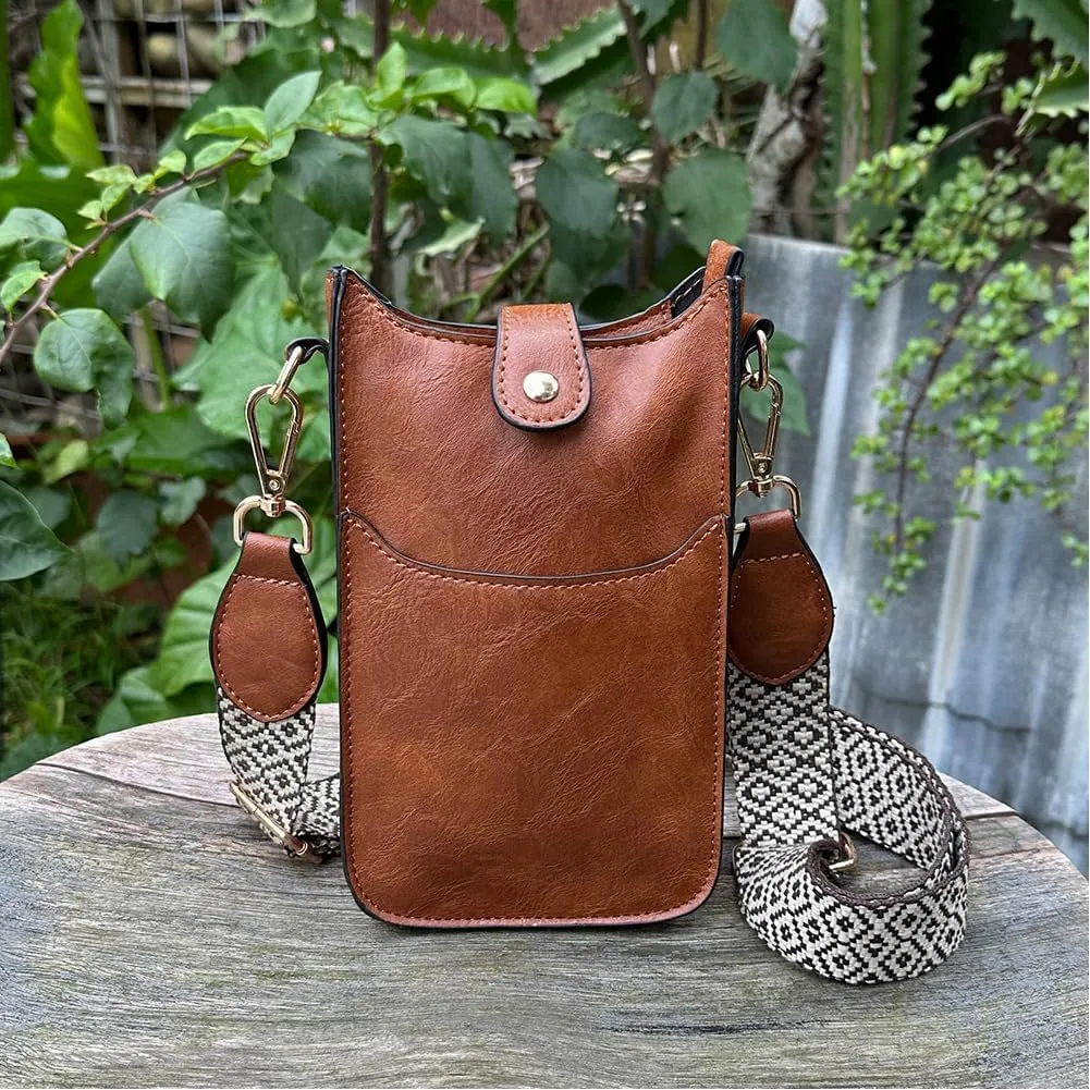 1pcs Jacquard Strap Bag Women's Cross Body Handbags Handbags Cross Body Leather Cross Body Purse.