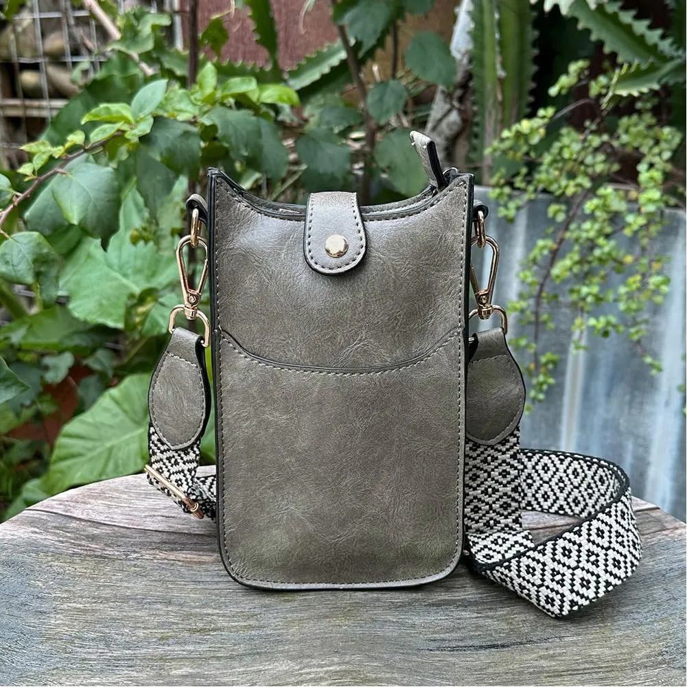 1pcs Jacquard Strap Bag Women's Cross Body Handbags Handbags Cross Body Leather Cross Body Purse.