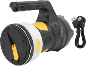 2 in 1 Camping Flashlight with String Light 6 Modes, Rechargeable, Handheld for Outdoor Adventures