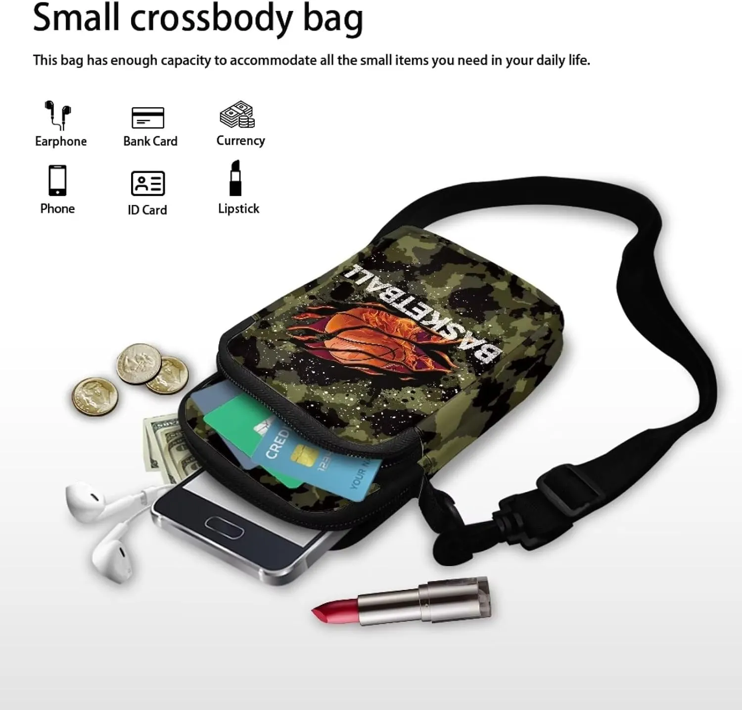 2 Layers Small Messenger Bag Cross Body Bags Handbags for Phone Passport Wallet