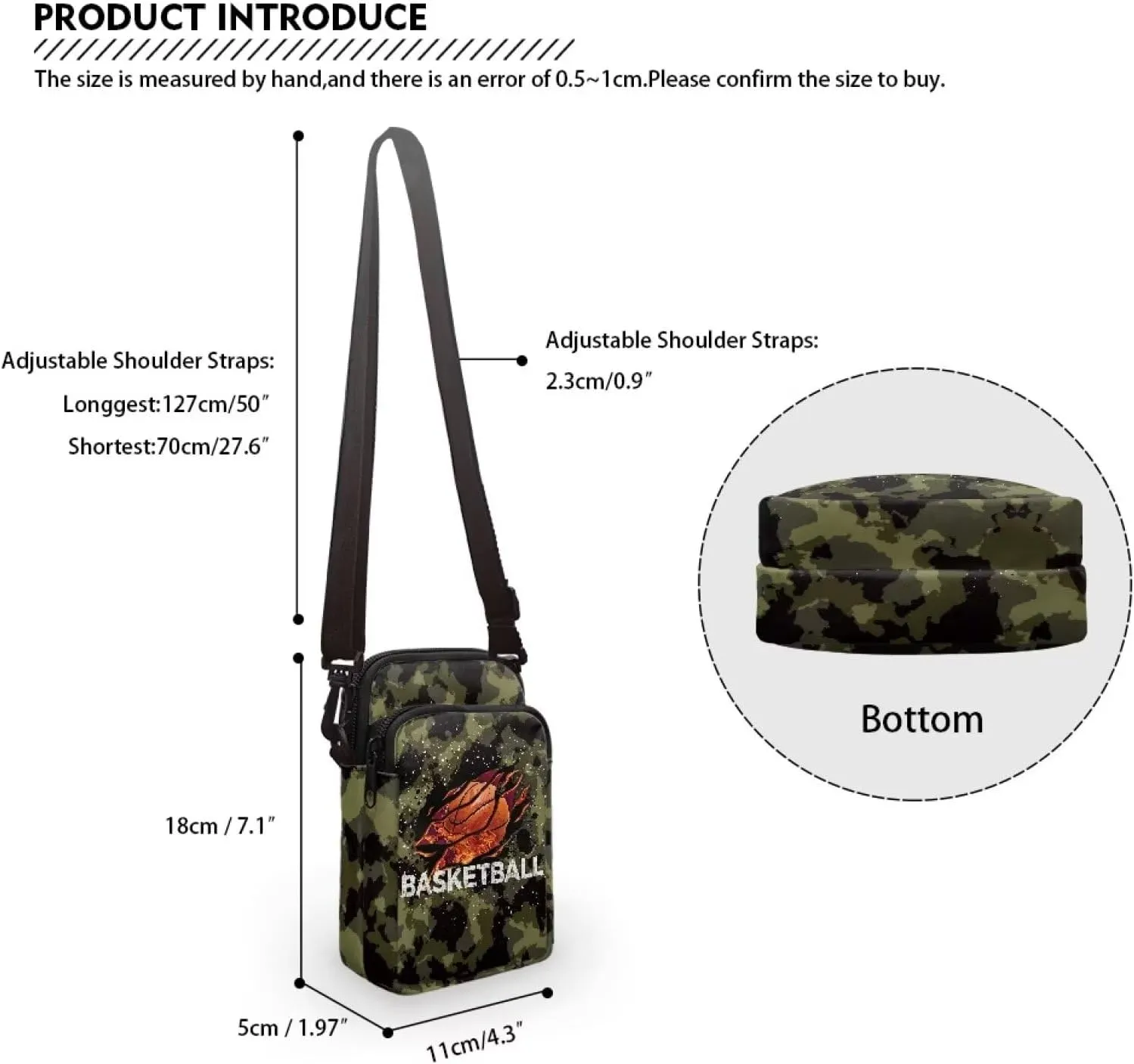 2 Layers Small Messenger Bag Cross Body Bags Handbags for Phone Passport Wallet