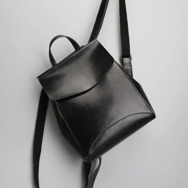 2021 Korean fashion leather shoulder bag lady all-match Leather Backpack simple retro handbags handbags wholesale