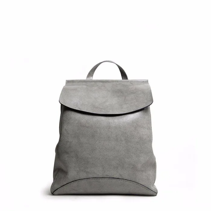 2021 Korean fashion leather shoulder bag lady all-match Leather Backpack simple retro handbags handbags wholesale
