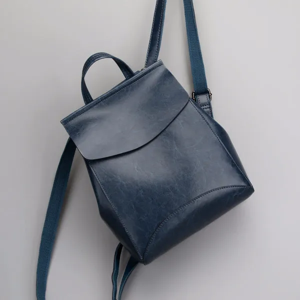 2021 Korean fashion leather shoulder bag lady all-match Leather Backpack simple retro handbags handbags wholesale