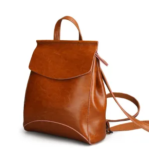 2021 Korean fashion leather shoulder bag lady all-match Leather Backpack simple retro handbags handbags wholesale
