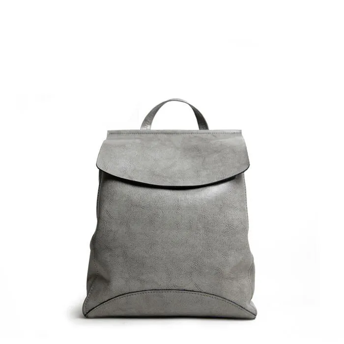 2021 Korean fashion leather shoulder bag lady all-match Leather Backpack simple retro handbags handbags wholesale