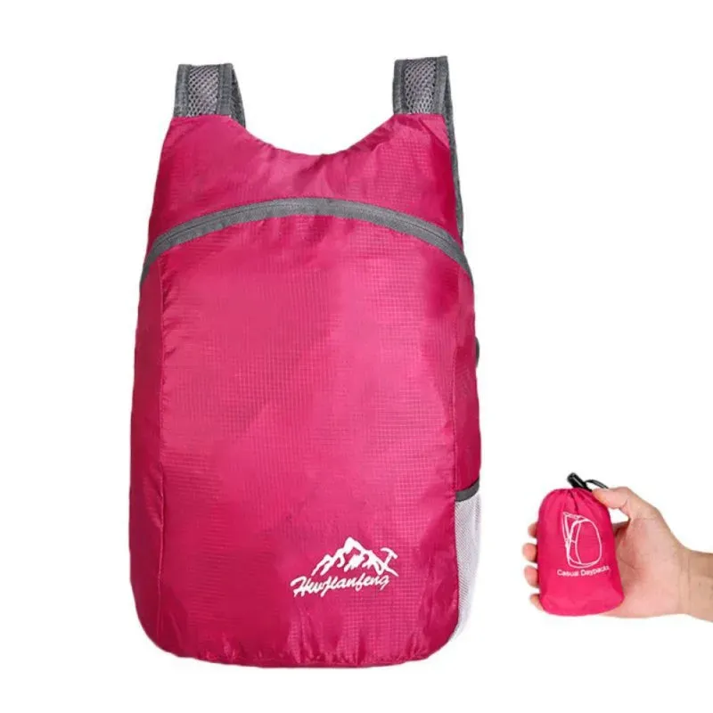 20L Lightweight Foldable Backpack - Outdoor Camping Hiking Travel Daypack Sport Bag