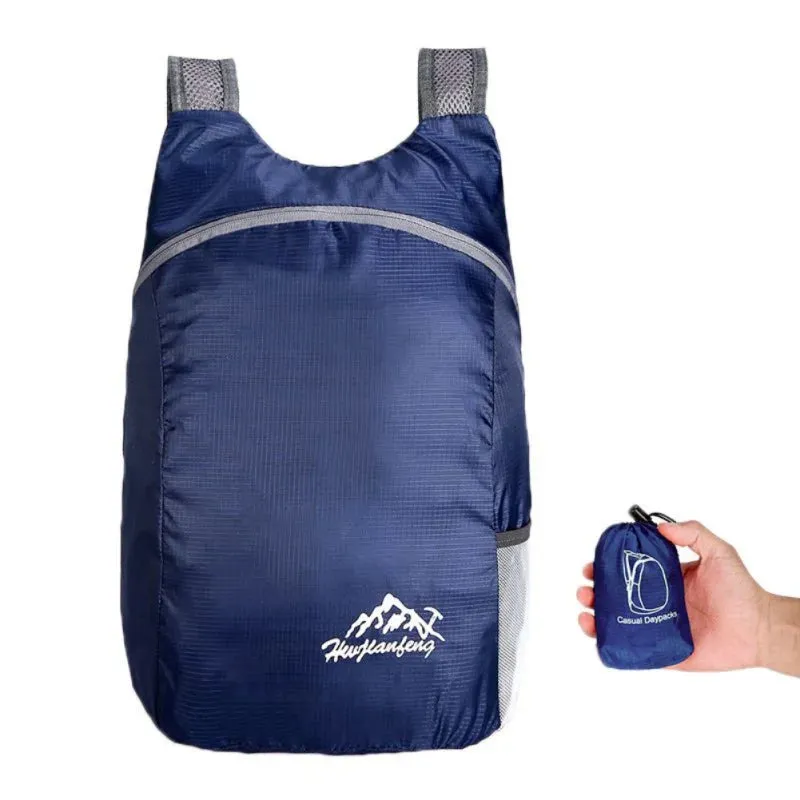 20L Lightweight Foldable Backpack - Outdoor Camping Hiking Travel Daypack Sport Bag