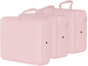 3 PCS Compression Packing Cubes for Suitcase Travel Luggage Organizer Bags Set Packing Organizers Compression Suitcase Bag Travel Essential Bag