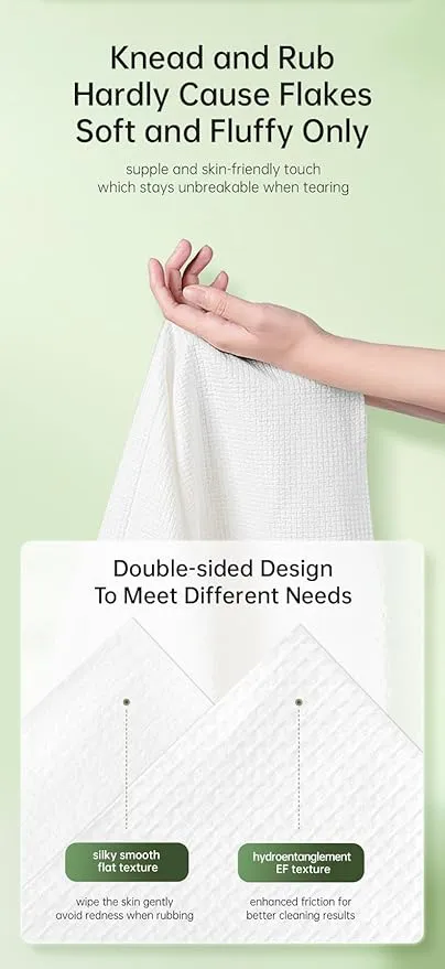 4 Packs Large Compressed Towel, 55.12'' x 28'' Disposable Cotton Bath Towels, Portable Thick Cotton Towel Reusable Suitable for Hiking Camping Beach Swimming and Traveling