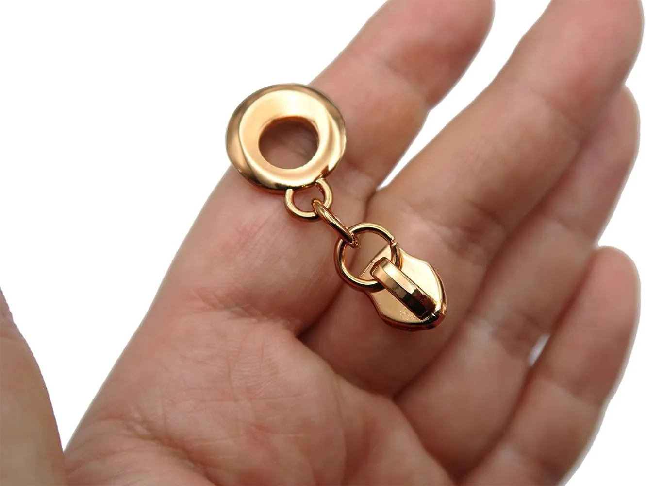 #5 Zipper Sliders Zipper Pull Model-004&005 Multiple Color 30pcs- Heavy Duty Brass Pulls for Nylon Coil Zippers Replacement, Luxury Bag Hardware, Luggage & DIY Craft Supplies
