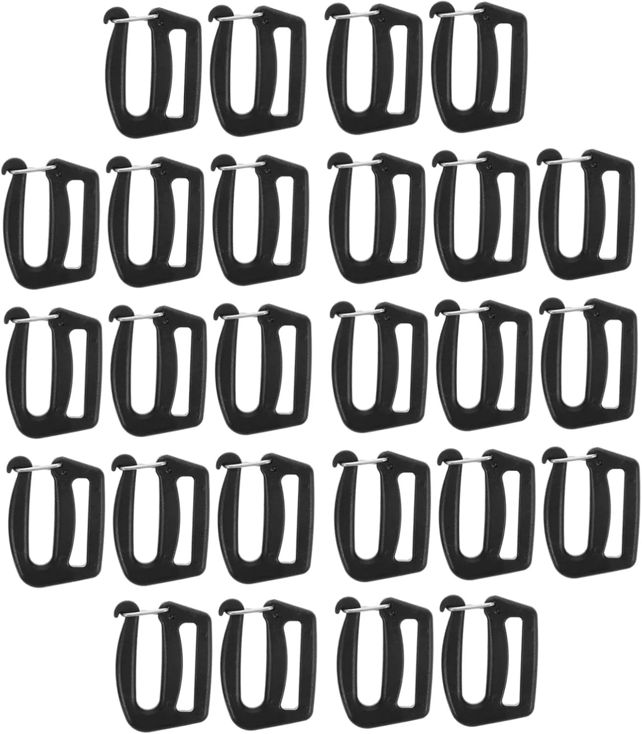 60Pcs Clips for Backpack Straps Adjustable Plastic Buckles Durable Buckles for Luggage Webbing and Outdoor Use for Backpacking and Travel
