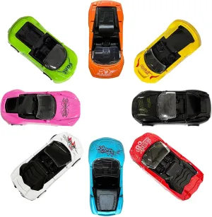 8-Pack Die-Cast Metal Pull Back Toy Cars – Mini Alloy Vehicles for Kids, Party Favors, Birthday Gifts