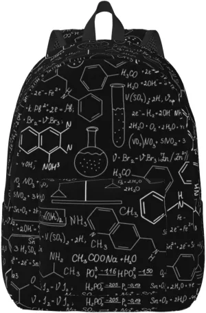 Abstract Science Chemistry Canvas Casual Lightweight Duffel Bag, Fashion Duffel Bag, Unisex Travel Backpack