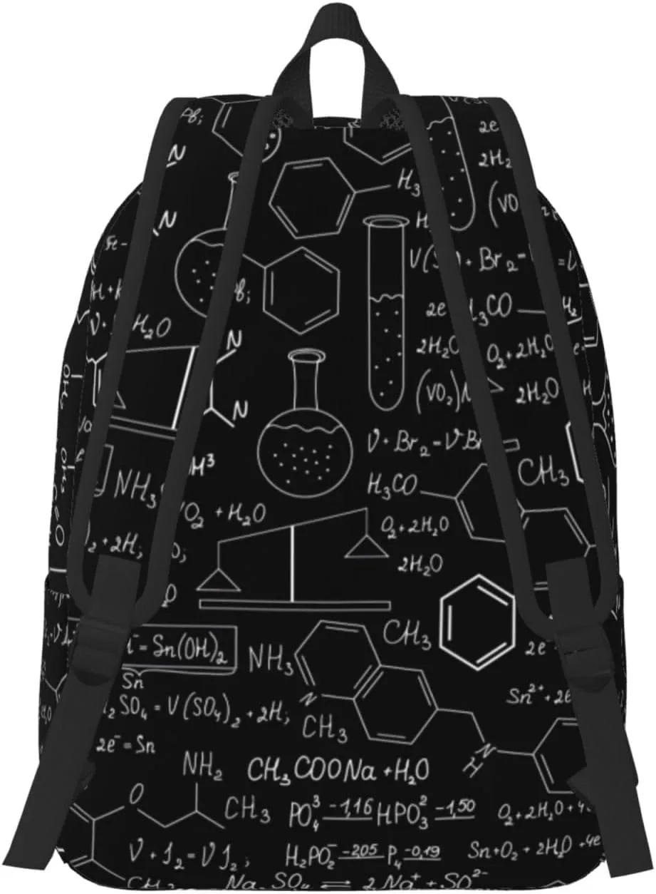 Abstract Science Chemistry Canvas Casual Lightweight Duffel Bag, Fashion Duffel Bag, Unisex Travel Backpack