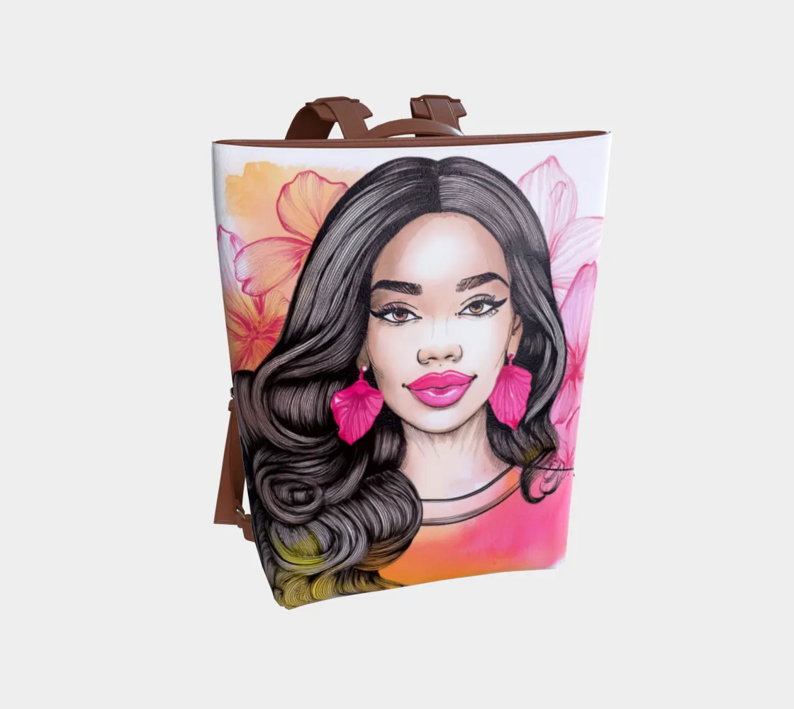 Adorable Angels Backpack Vegan Leather