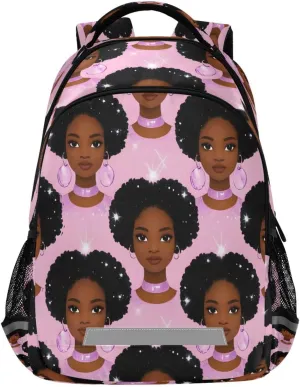 ALAZA African American Woman Backpacks Travel Laptop Daypack School Book Bag for Men Women Teens Kids