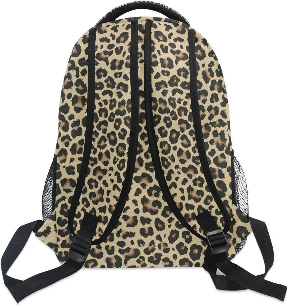 ALAZA Cheetah Leopard Print Animal Skin Large Backpack Personalized Laptop iPad Tablet Travel School Bag with Multiple Pockets