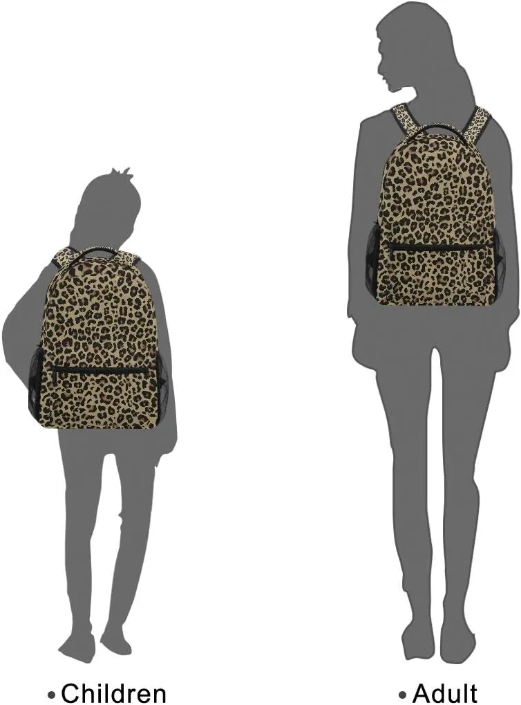 ALAZA Cheetah Leopard Print Animal Skin Large Backpack Personalized Laptop iPad Tablet Travel School Bag with Multiple Pockets
