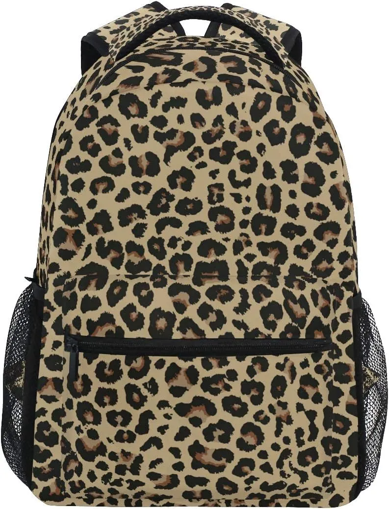 ALAZA Cheetah Leopard Print Animal Skin Large Backpack Personalized Laptop iPad Tablet Travel School Bag with Multiple Pockets