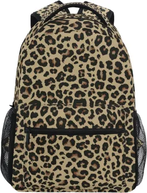 ALAZA Cheetah Leopard Print Animal Skin Large Backpack Personalized Laptop iPad Tablet Travel School Bag with Multiple Pockets