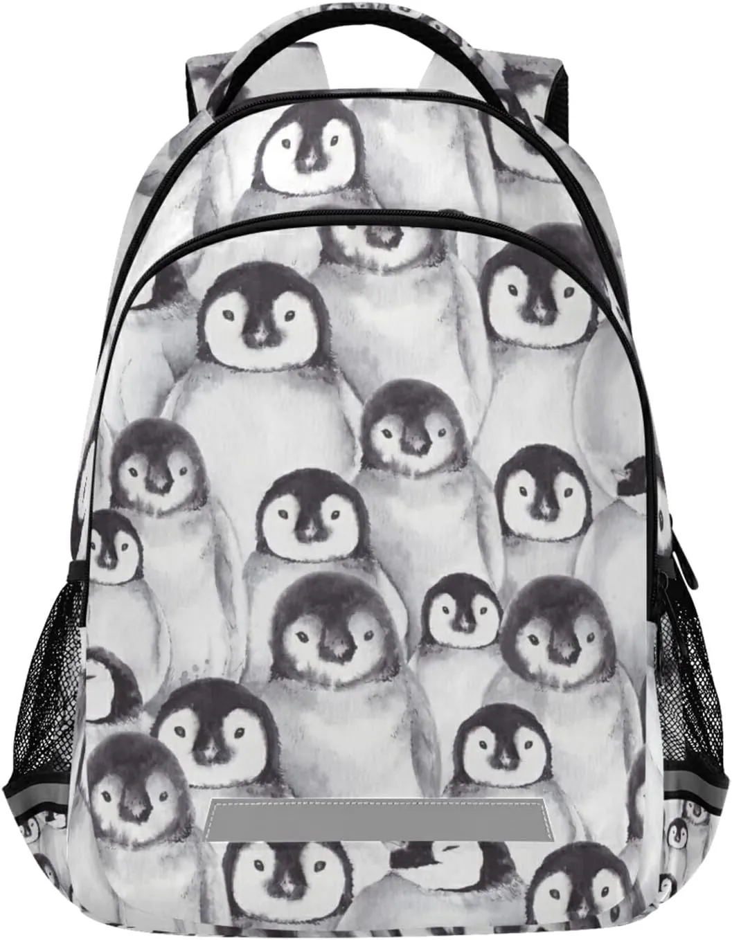 ALAZA Cute Baby Penguins Backpacks for Girls Boys Kids School Book Bags 3rd 4th 5th Grade Laptop Casual Daypack Travel Shoulder Bag with Chest Strap