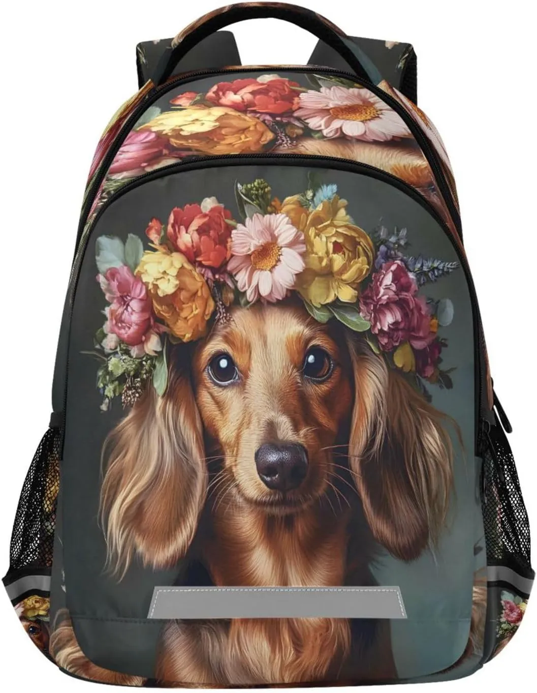 ALAZA Cute Brown Dachshund02 Backpacks Travel Laptop Daypack School Book Bag for Men Women Teens Kids