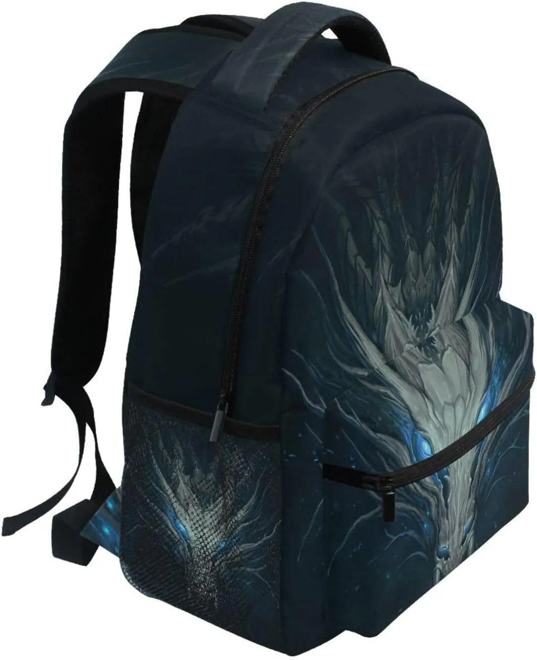 ALAZA Dragon Firing Anime Backpack Purse with Multiple Pockets Name Card Personalized Travel Laptop Book Bag, Size S/16 inch