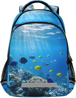 ALAZA Fish Backpacks Travel Laptop Daypack School Book Bag for Men Women Teens Kids335