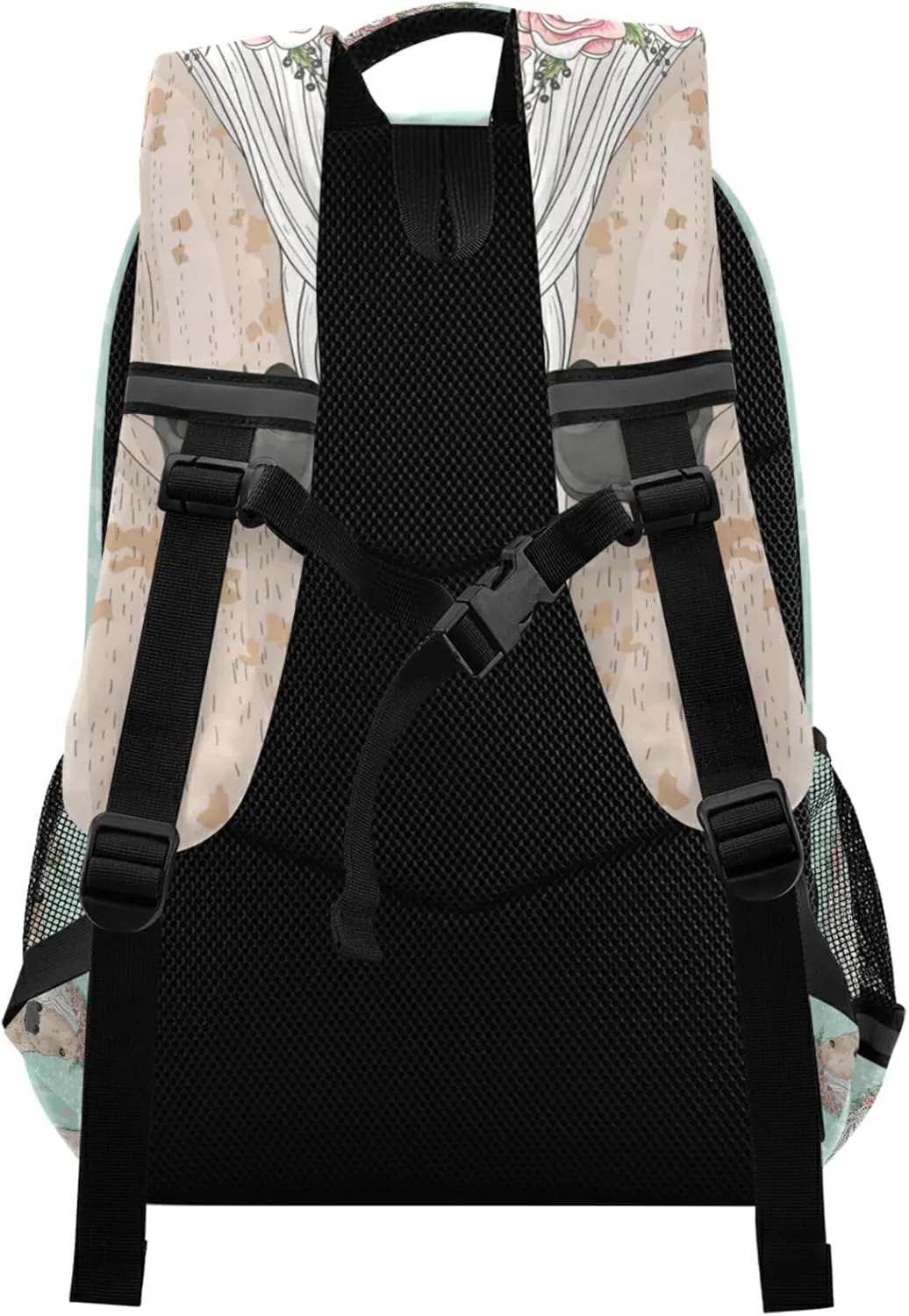 ALAZA Flower Horse Backpacks Travel Laptop Daypack School Book Bag for Men Women Teens Kids