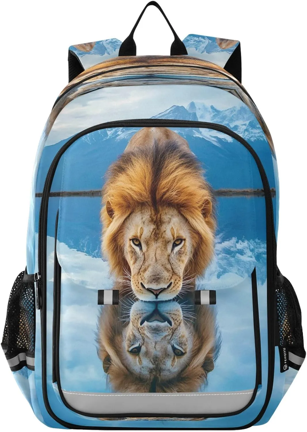 ALAZA Lion Lake Glacier School Backpacks Travel Laptop Bag Kids Bookbag for Girls Boys Teens Women Men