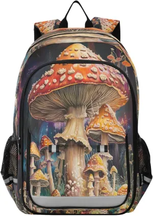 ALAZA Mushroom School Backpacks Travel Laptop Bag Kids Bookbag for Girls Boys Teens Women Men97
