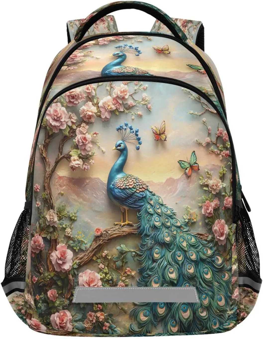ALAZA Peacock Backpacks Travel Laptop Daypack School Book Bag for Men Women Teens Kids308